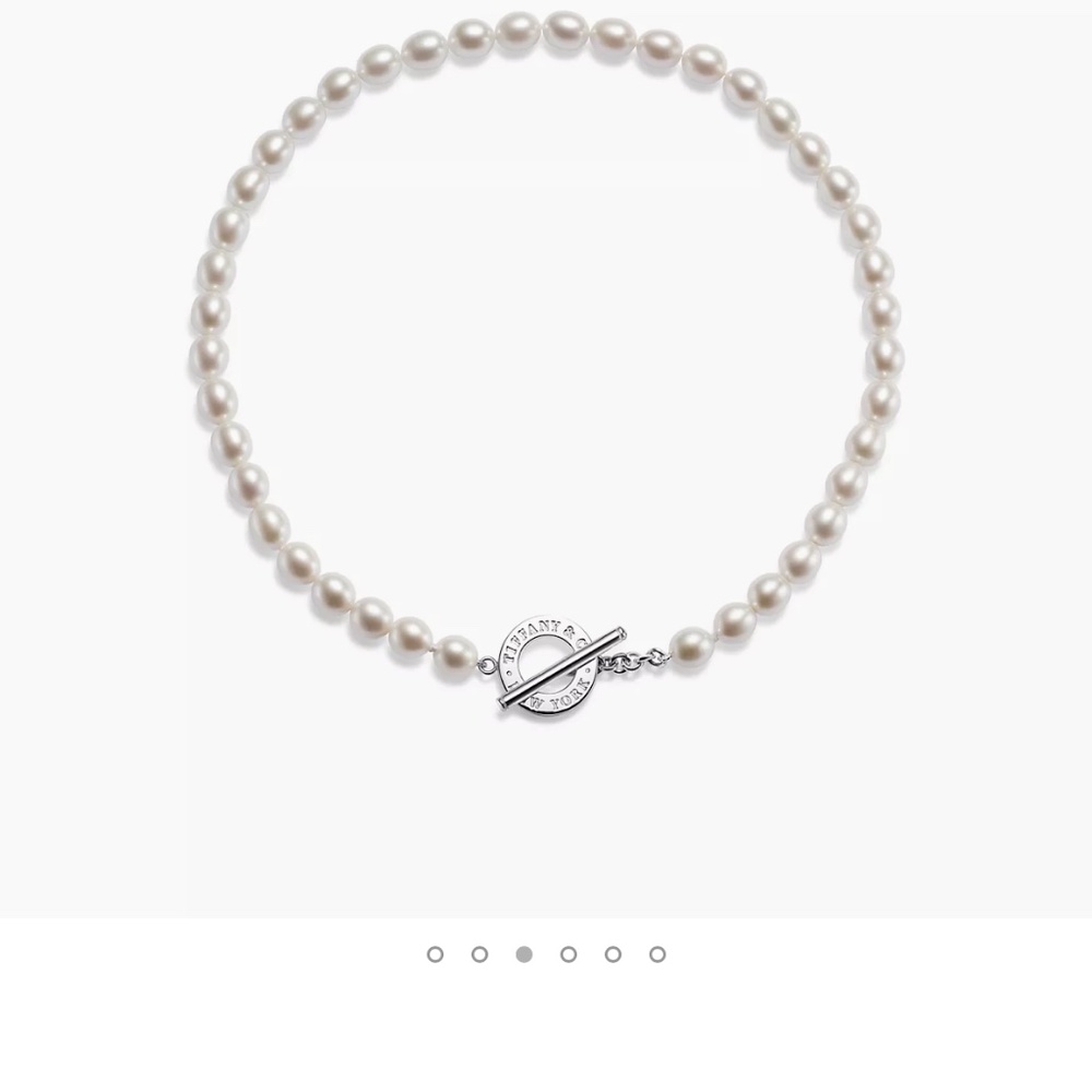 Tiffany Pearl Necklace:  Freshwater Pearl Toggle - Picture 4 of 5